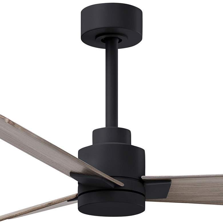 Image 2 42" Matthews Alessandra Matte Black Gray Ash Ceiling Fan with Remote more views