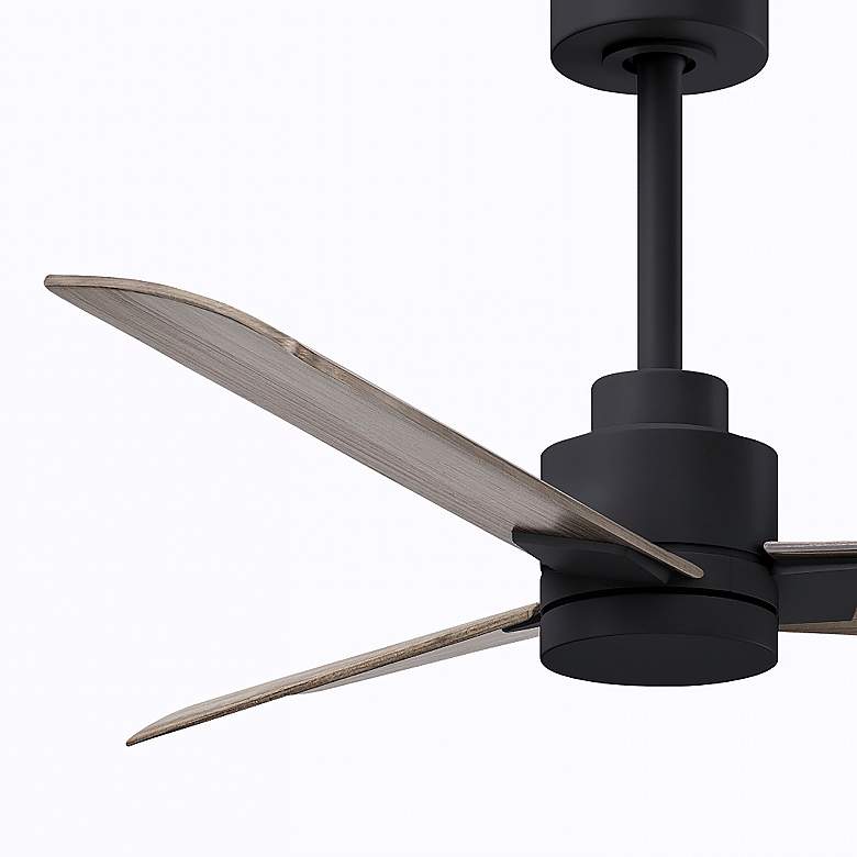 Image 4 42" Matthews Alessandra Matte Black Gray Ash Ceiling Fan with Remote more views