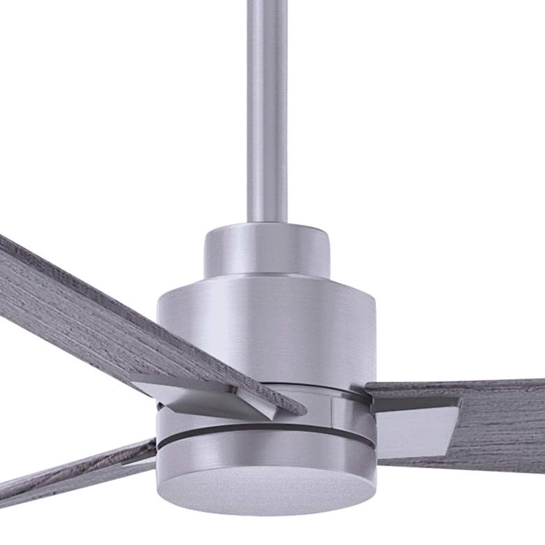 Image 2 42" Matthews Alessandra Nickel and Barnwood Ceiling Fan with Remote more views