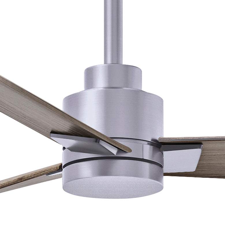 Image 2 42" Matthews Alessandra Nickel and Gray Ash Ceiling Fan with Remote more views