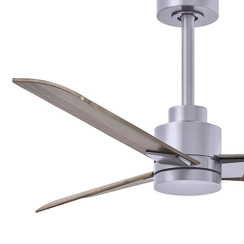 Image 4 42" Matthews Alessandra Nickel and Gray Ash Ceiling Fan with Remote more views