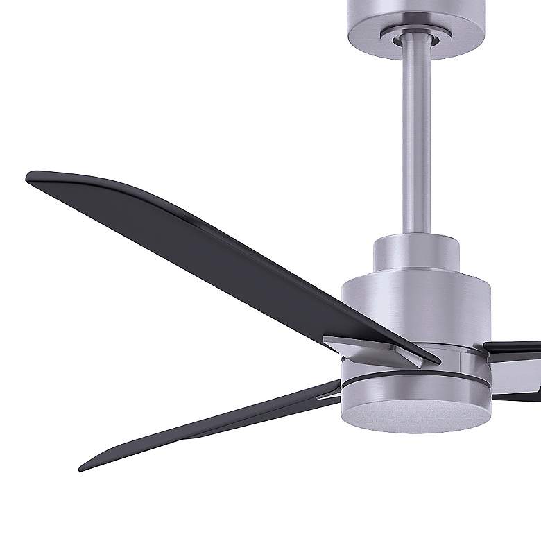 Image 4 42" Matthews Alessandra Nickel and Matte Black Ceiling Fan with Remote more views