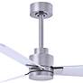 2_42" Matthews Alessandra Nickel and Matte White Ceiling Fan with Remote more views