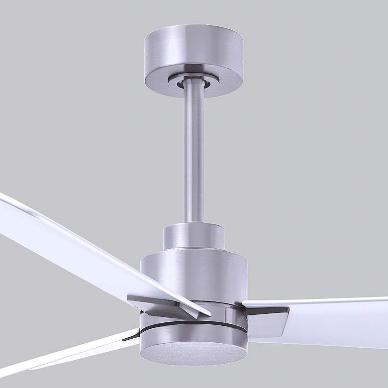 Image 7 42" Matthews Alessandra Nickel and Matte White Ceiling Fan with Remote more views