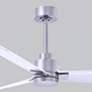7_42" Matthews Alessandra Nickel and Matte White Ceiling Fan with Remote more views