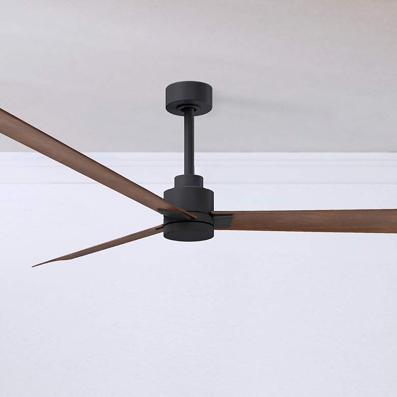 Image 6 42" Matthews Alessandra Wet Matte Black Walnut Ceiling Fan with Remote more views