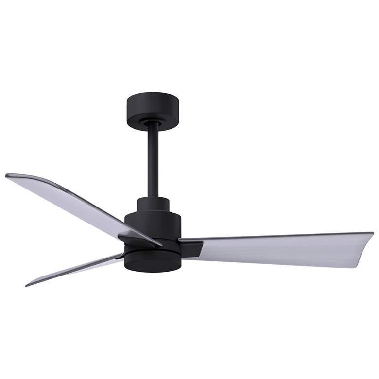 Image 1 42 inch Matthews Alessandra Wet Rated Black and Ceiling Fan with Remote