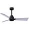 42" Matthews Alessandra Wet Rated Black and Ceiling Fan with Remote