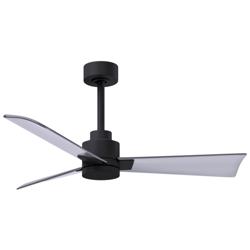 42&quot; Matthews Alessandra Wet Rated Black and Ceiling Fan with Remote