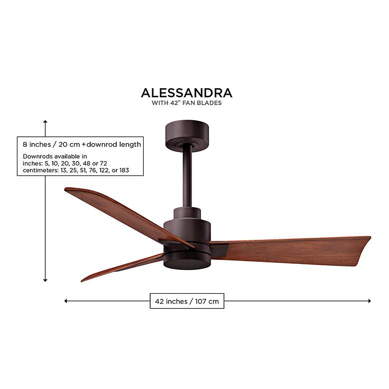 Image 4 42" Matthews Alessandra Wet Rated Brass Nickel Ceiling Fan with Remote more views