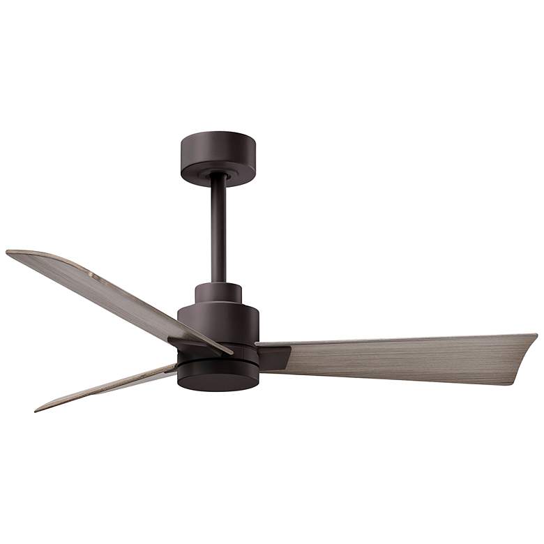 Image 1 42" Matthews Alessandra Wet Rated Bronze Ash Ceiling Fan with Remote
