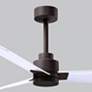 7_42" Matthews Alessandra Wet Rated Bronze White Ceiling Fan with Remote more views