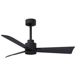 42&quot; Matthews Alessandra Wet Rated Matte Black Ceiling Fan with Remote