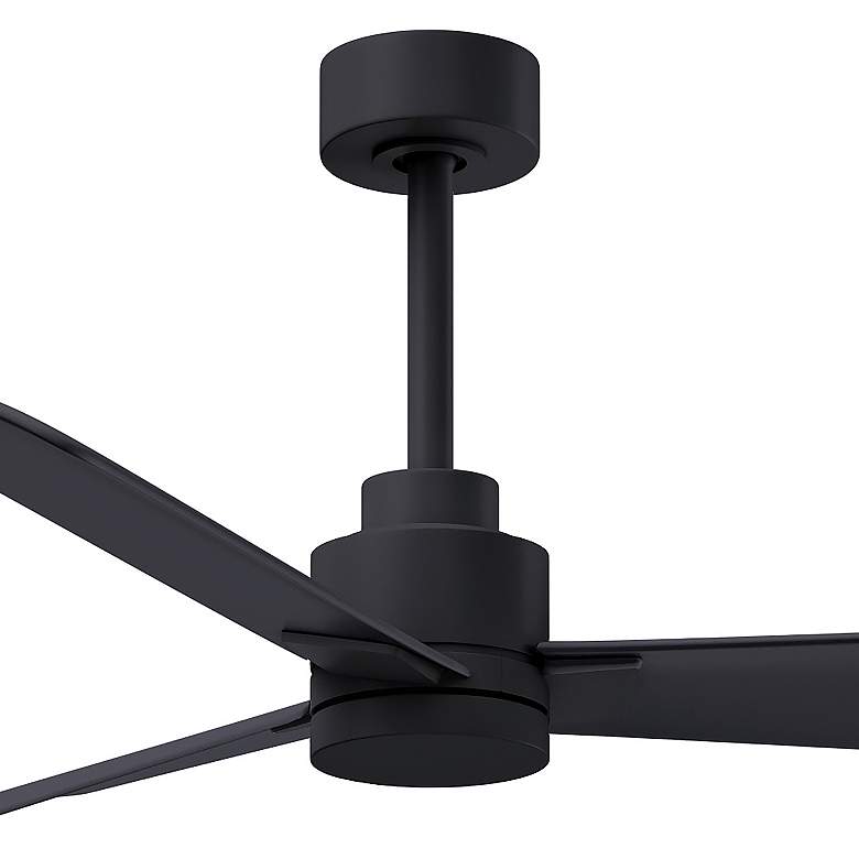 Image 3 42" Matthews Alessandra Wet Rated Matte Black Ceiling Fan with Remote more views