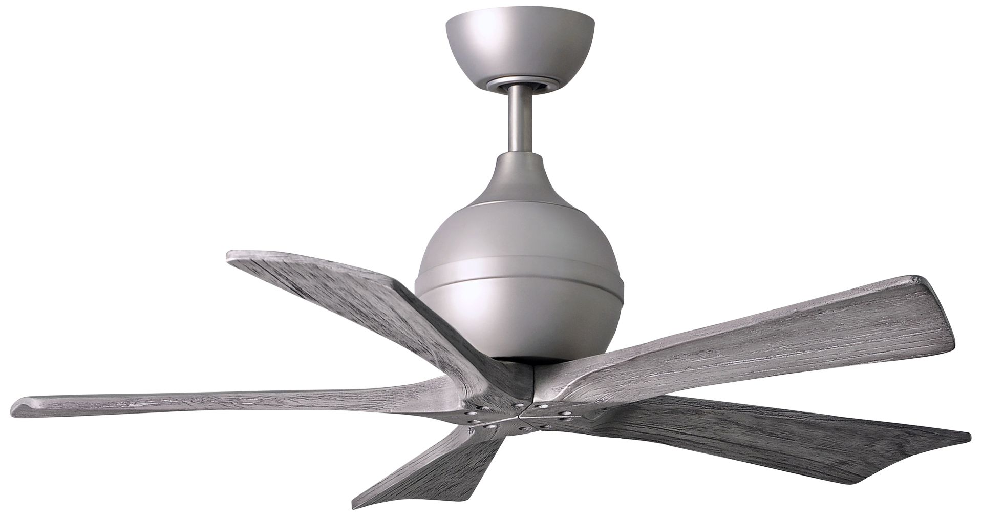 42" Matthews Fan Company Irene-5 Nickel Damp Ceiling Fan