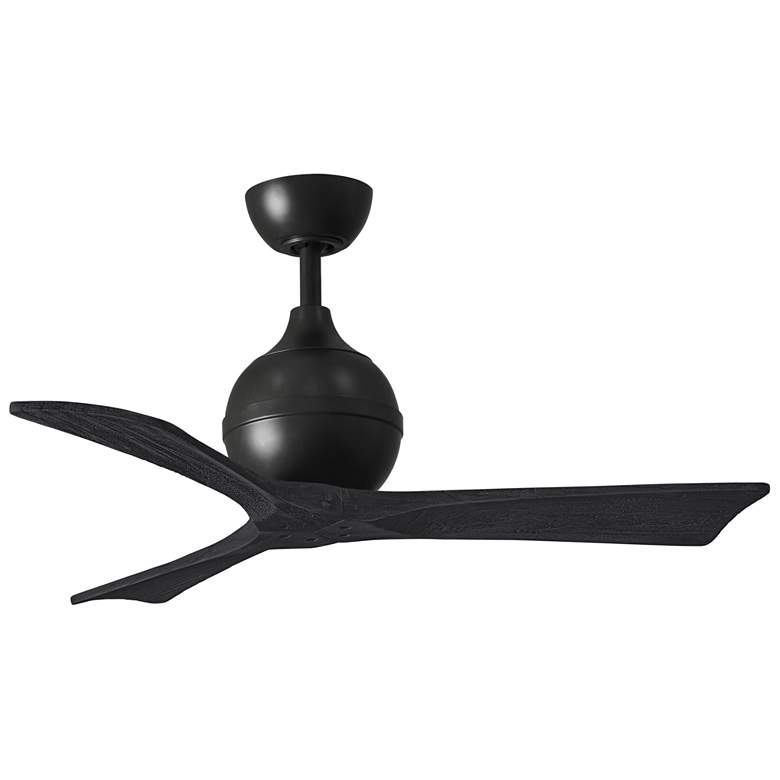 Image 1 42" Matthews Irene 3 Matte Black Remote Ceiling Fan