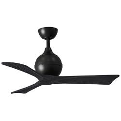 42" Matthews Irene 3 Matte Black Remote Ceiling Fan