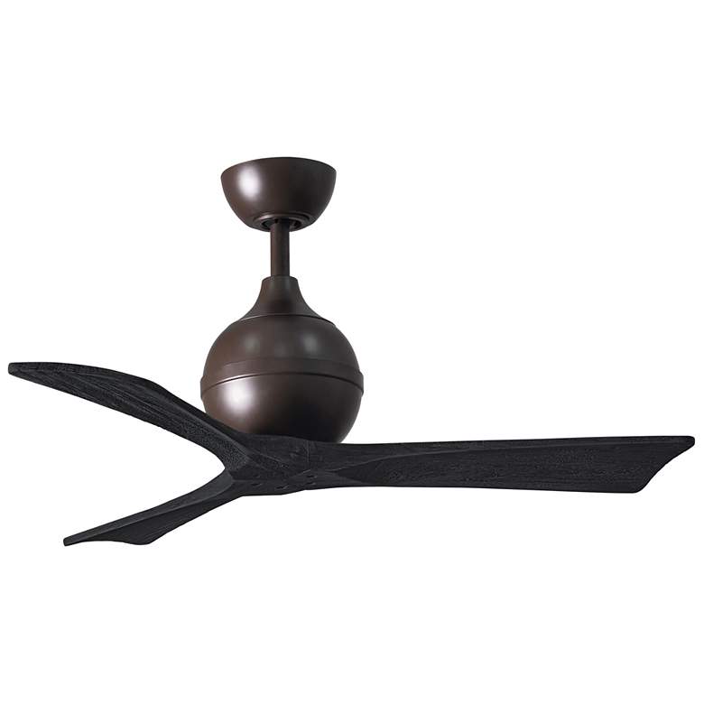 Image 1 42 inch Matthews Irene 3 Textured Bronze and Black Remote Ceiling Fan