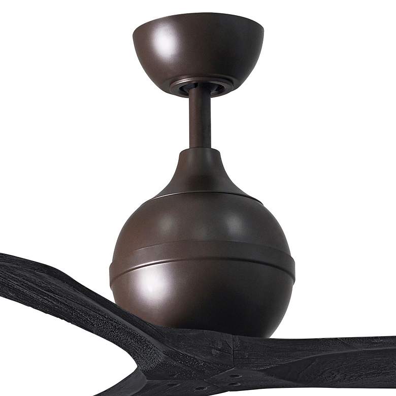Image 2 42" Matthews Irene 3 Textured Bronze and Black Remote Ceiling Fan more views