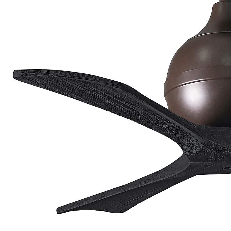 Image 3 42" Matthews Irene 3 Textured Bronze and Black Remote Ceiling Fan more views