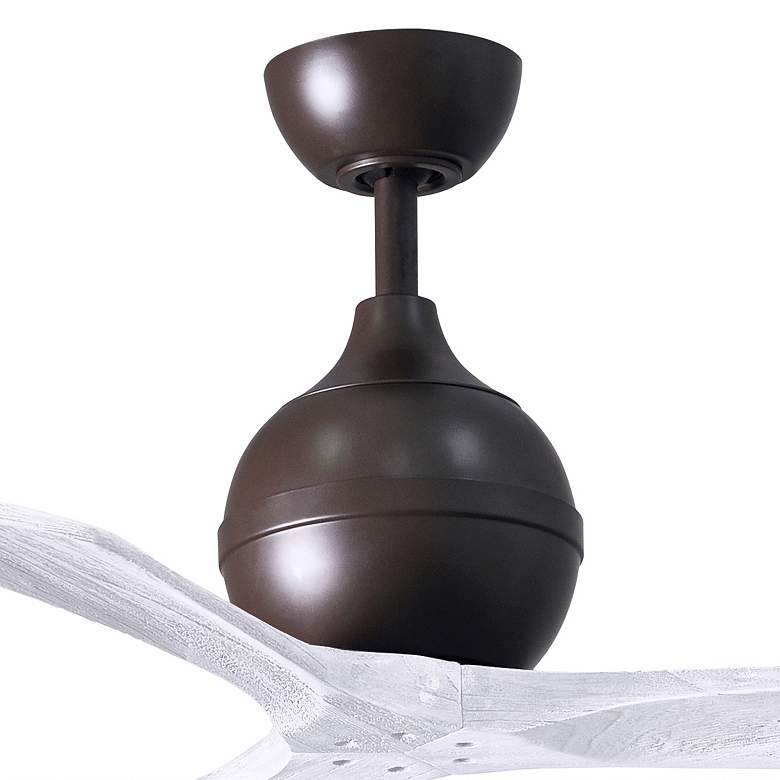 Image 2 42" Matthews Irene 3 Textured Bronze and White Remote Ceiling Fan more views