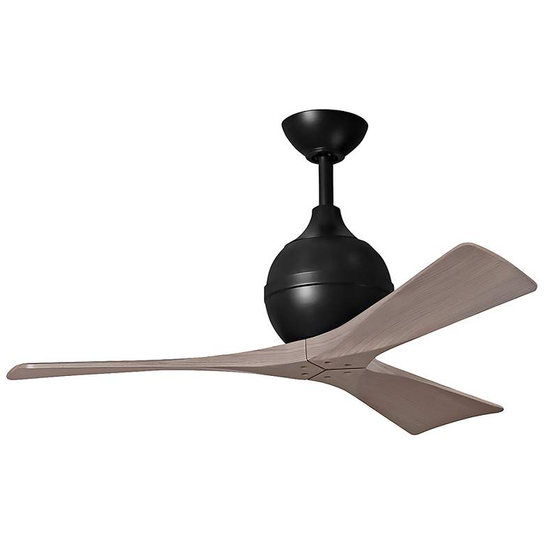Image 2 42" Matthews Irene-3 Wet Rated Black and Gray Ceiling Fan with Remote