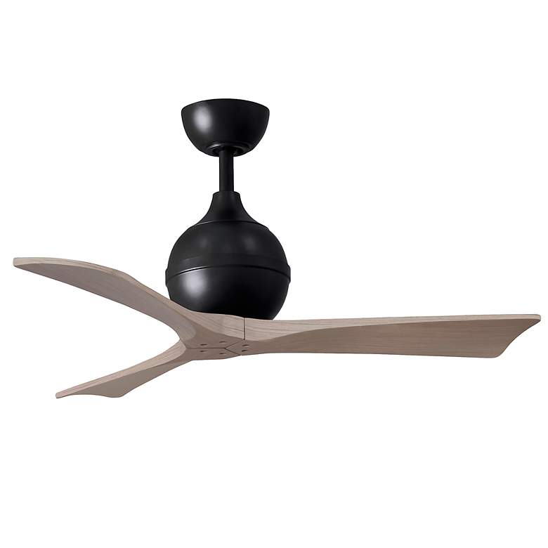 Image 3 42" Matthews Irene-3 Wet Rated Black and Gray Ceiling Fan with Remote more views