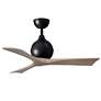 3_42" Matthews Irene-3 Wet Rated Black and Gray Ceiling Fan with Remote more views
