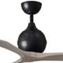 42" Matthews Irene-3 Wet Rated Black and Gray Ceiling Fan with Remote