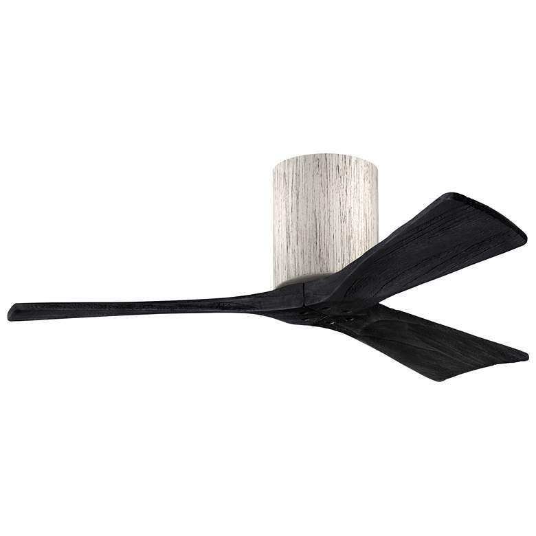 Image 1 42" Matthews Irene 3H Barnwood and Black Remote Hugger Ceiling Fan