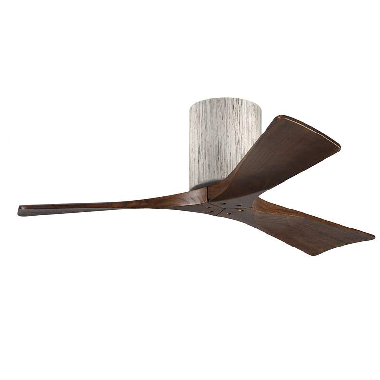 Image 1 42 inch Matthews Irene 3H Barnwood and Walnut Remote Hugger Ceiling Fan