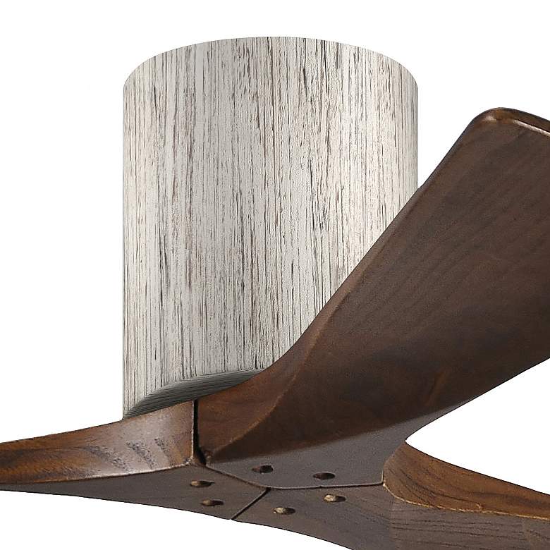 Image 2 42" Matthews Irene 3H Barnwood and Walnut Remote Hugger Ceiling Fan more views