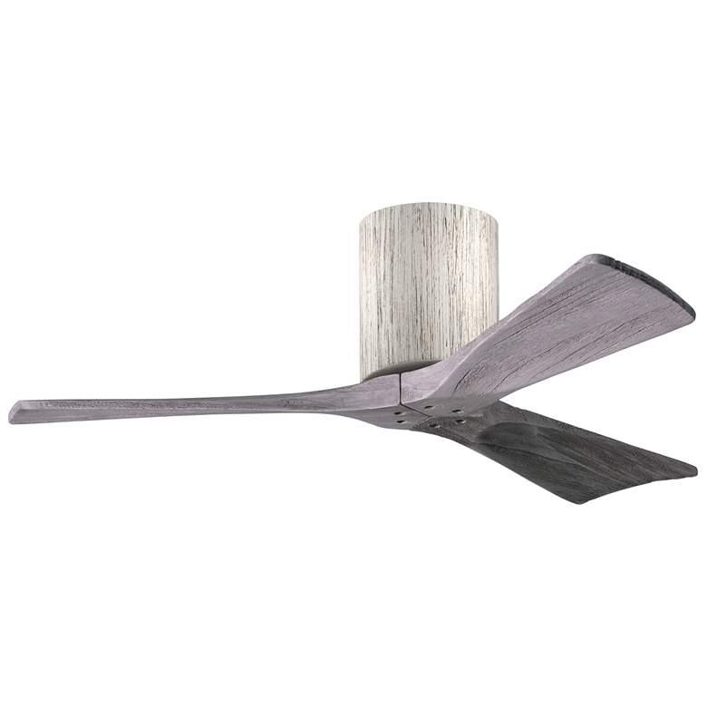 Image 1 42 inch Matthews Irene 3H Barnwood Hugger Ceiling Fan with Remote