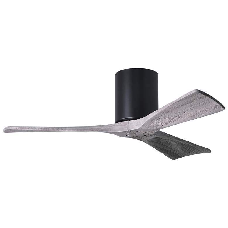 Image 1 42" Matthews Irene 3H Black and Barnwood Remote Hugger Ceiling Fan