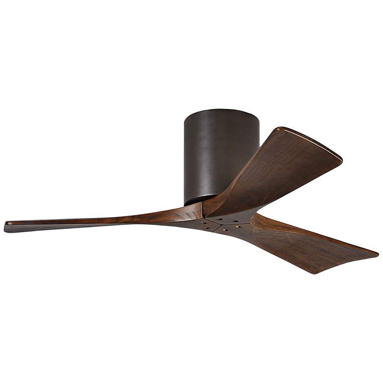 Image 2 42 inch Matthews Irene 3H-Blade Walnut-Bronze Hugger Fan with Remote