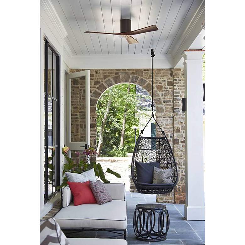 Image 7 42" Matthews Irene 3H-Blade Walnut-Bronze Hugger Fan with Remote more views