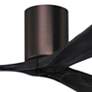 2_42" Matthews Irene 3H Bronze and Black Remote Hugger Ceiling Fan more views