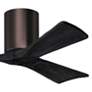 3_42" Matthews Irene 3H Bronze and Black Remote Hugger Ceiling Fan more views