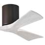 3_42" Matthews Irene 3H Bronze and Matte White Remote Hugger Ceiling Fan more views