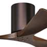 2_42" Matthews Irene 3H Bronze and Walnut Remote Hugger Ceiling Fan more views