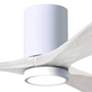 2_42" Matthews Irene 3H Gloss White Remote Hugger LED Ceiling Fan more views