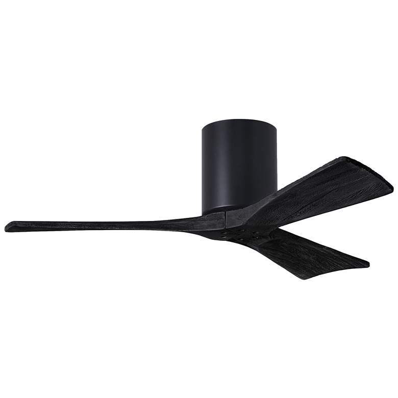 Image 1 42" Matthews Irene 3H Matte Black Remote Hugger Ceiling Fan