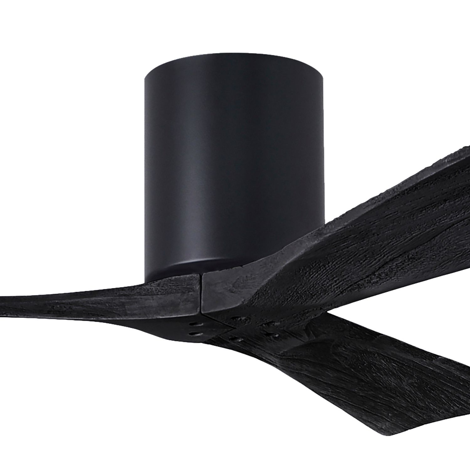 Image 2 42" Matthews Irene 3H Matte Black Remote Hugger Ceiling Fan more views