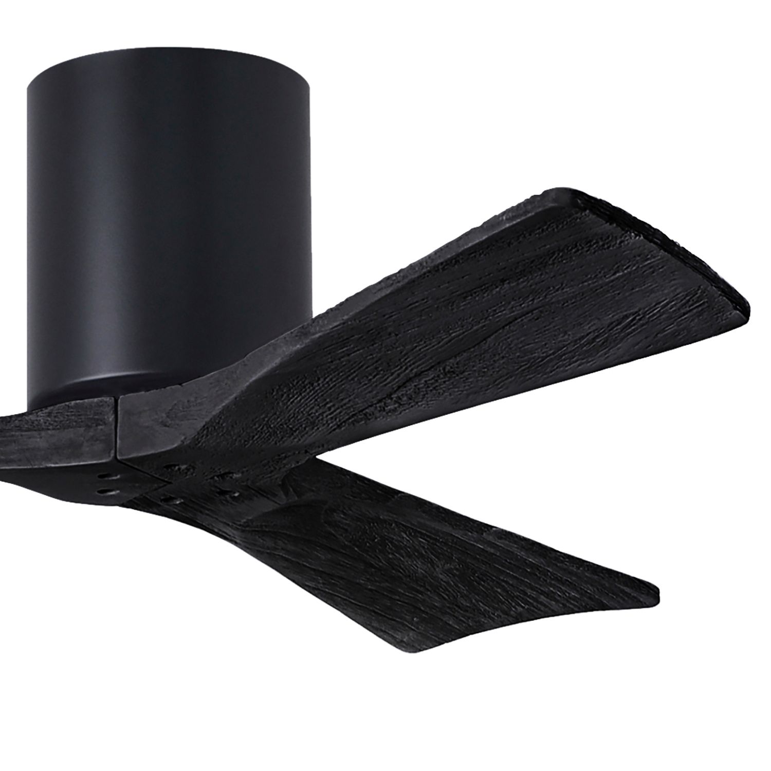 Image 3 42" Matthews Irene 3H Matte Black Remote Hugger Ceiling Fan more views