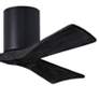 3_42" Matthews Irene 3H Matte Black Remote Hugger Ceiling Fan more views