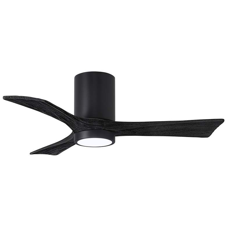 Image 1 42" Matthews Irene 3H Matte Black Remote Hugger LED Ceiling Fan