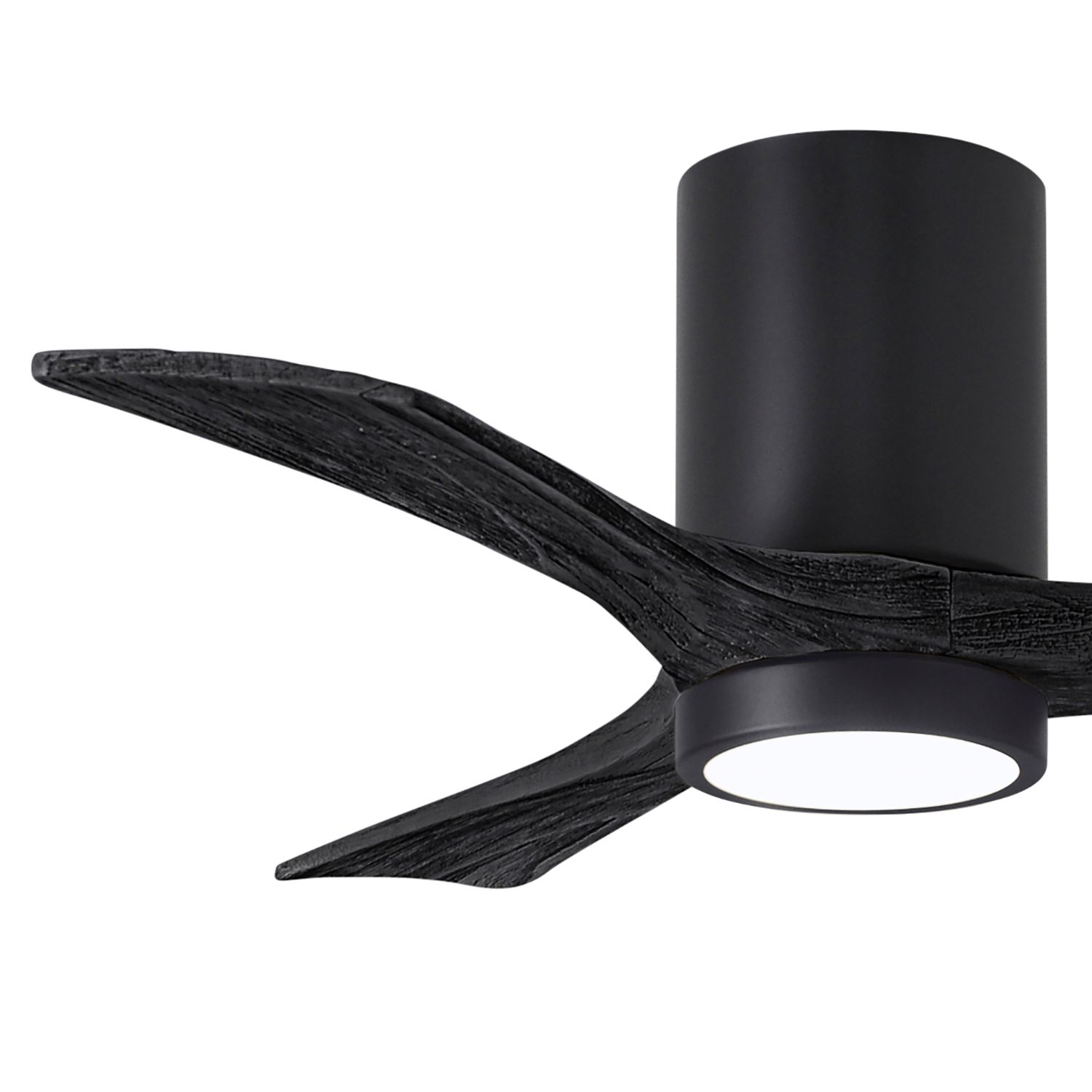 Image 3 42" Matthews Irene 3H Matte Black Remote Hugger LED Ceiling Fan more views
