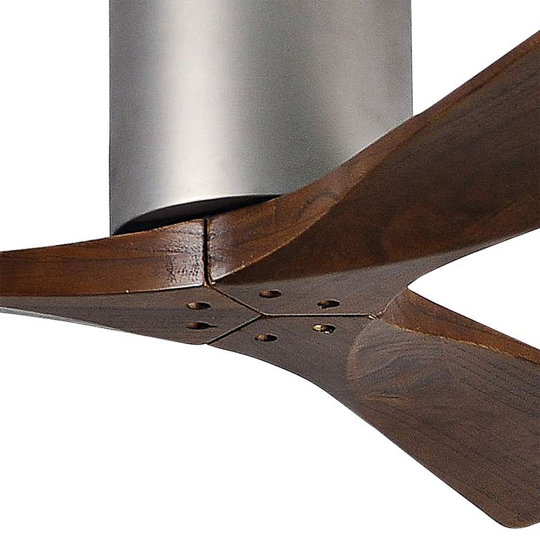 Image 3 42 inch Matthews Irene-3H Nickel-Walnut Damp Hugger Fan with Remote more views