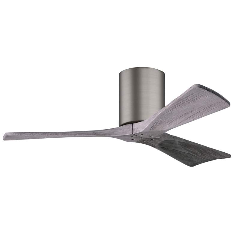 Image 1 42" Matthews Irene 3H Pewter and Barnwood Remote Hugger Ceiling Fan