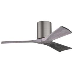 42&quot; Matthews Irene 3H Pewter and Barnwood Remote Hugger Ceiling Fan
